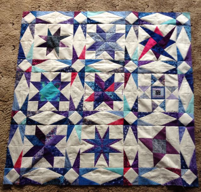 centre of quilt