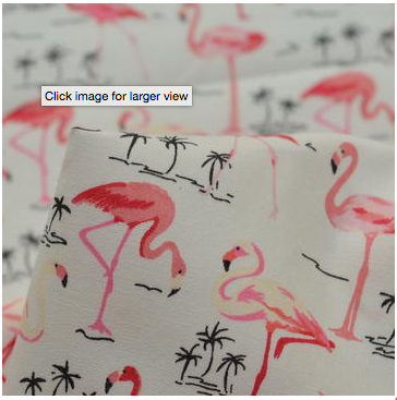 flamingo fabric