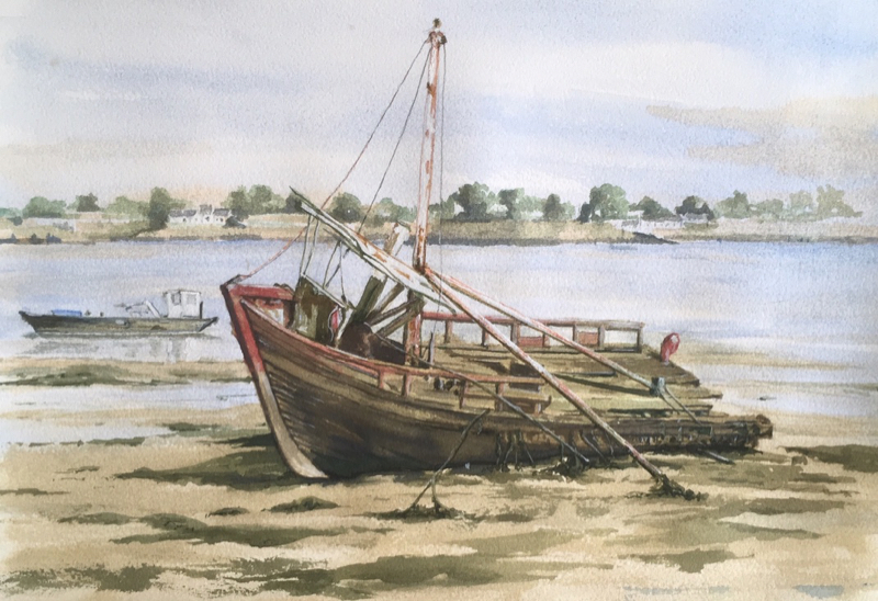 Steve's watercolour of a boat