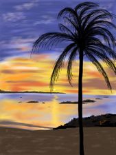 SUnset over Grand Baie