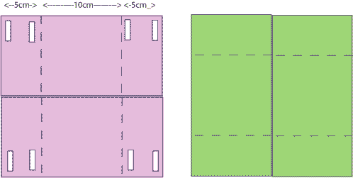 diagram for making the card