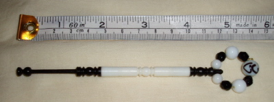 bone insert in ebony bobbin