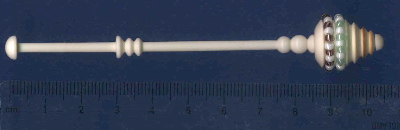 Danish bone bobbin with beads