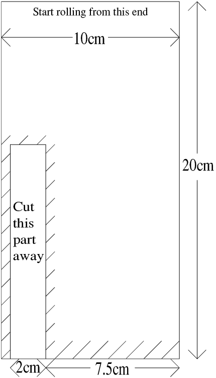 Paper Bobbin Template - 8Kb