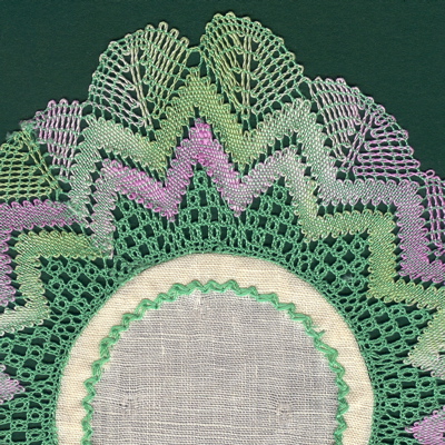 lilac & green mat