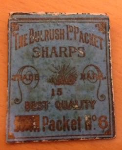 old sewing needle packet